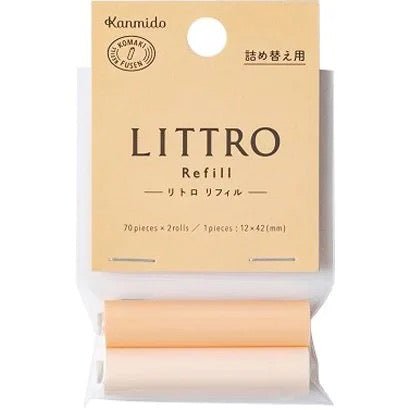 Littro Roll Sticky Notes Refill - 6 Pack Adhesive Memo Pads for Office, School & Home Organization - Kanmido Brand Sticky Note Rolls for Journals, Planners & Bulletin Boards