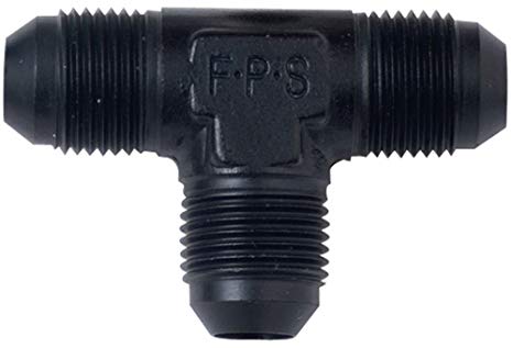 Stainless Steel 12 AN T Fitting 482412 BL - High Performance Fuel & Oil Line Connector for Racing, Automotive & Marine Applications