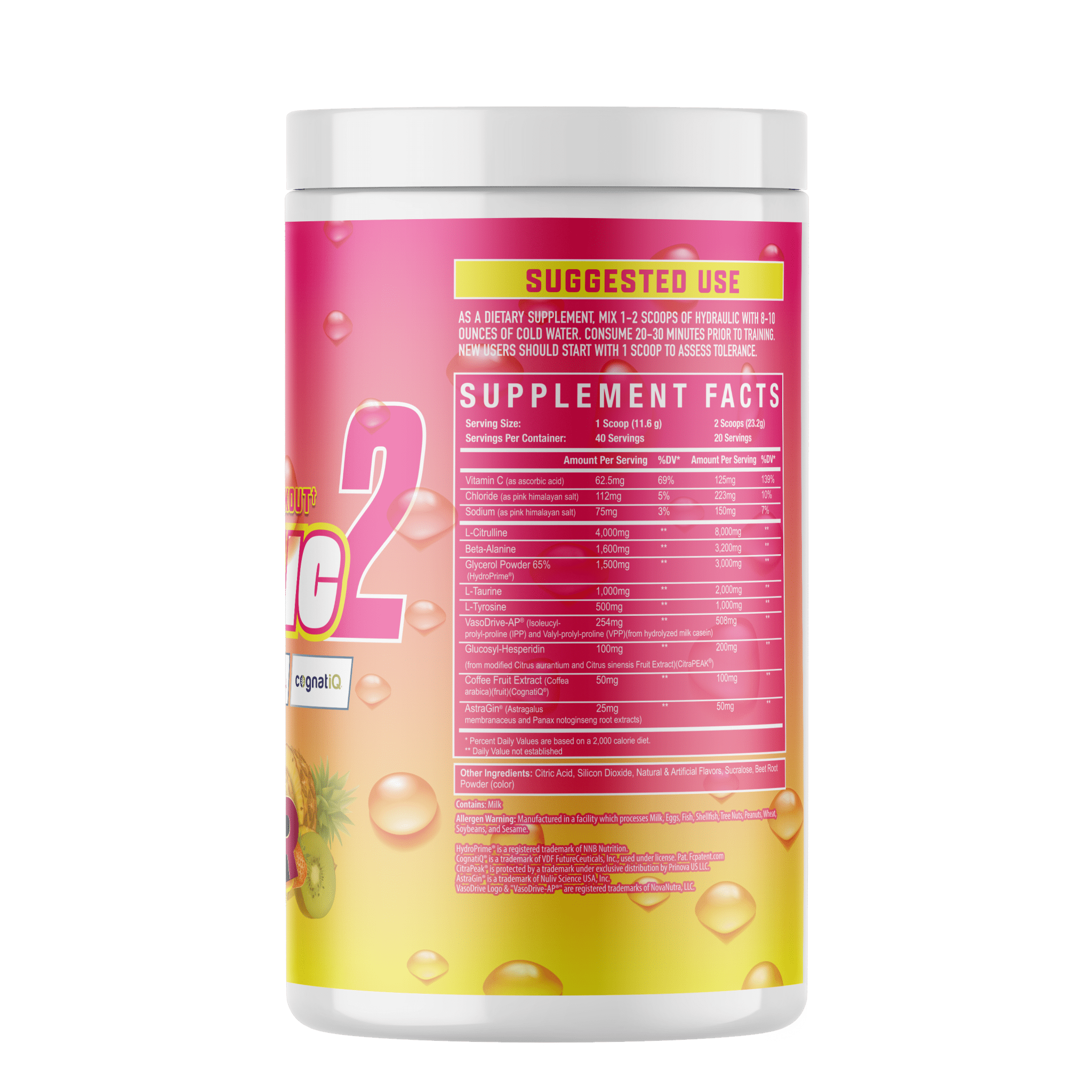 Axe & Sledge Hydraulic V2 Non-Stimulant Pre-Workout Supplement - Boost Energy & Endurance for Gym & Fitness Training