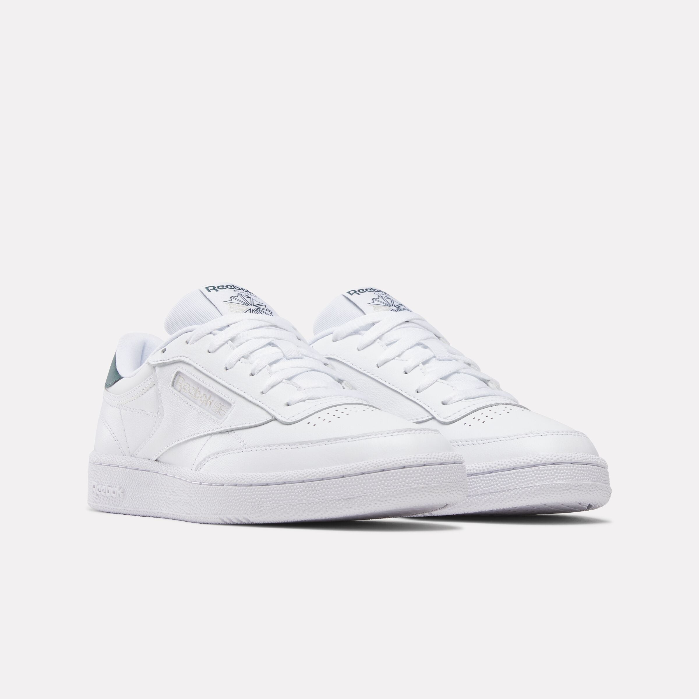 Reebok Club C 85 40th Anniversary Sneakers - White/Green/Flint Grey Retro Tennis Shoes for Men & Women | Vintage Athletic Style for Casual Wear, Gym & Street Fashion