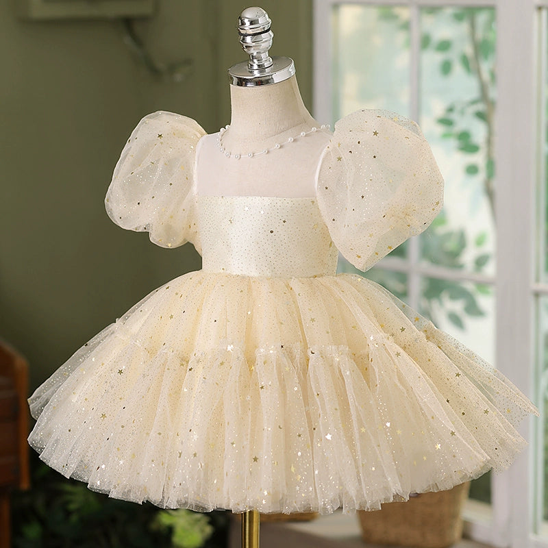 Sparkly Purple Sequin Flower Girl Dress for Toddlers - Elegant Pageant & Birthday Party Gown for Baby Girls - Perfect for Weddings, Special Occasions & Photo Shoots