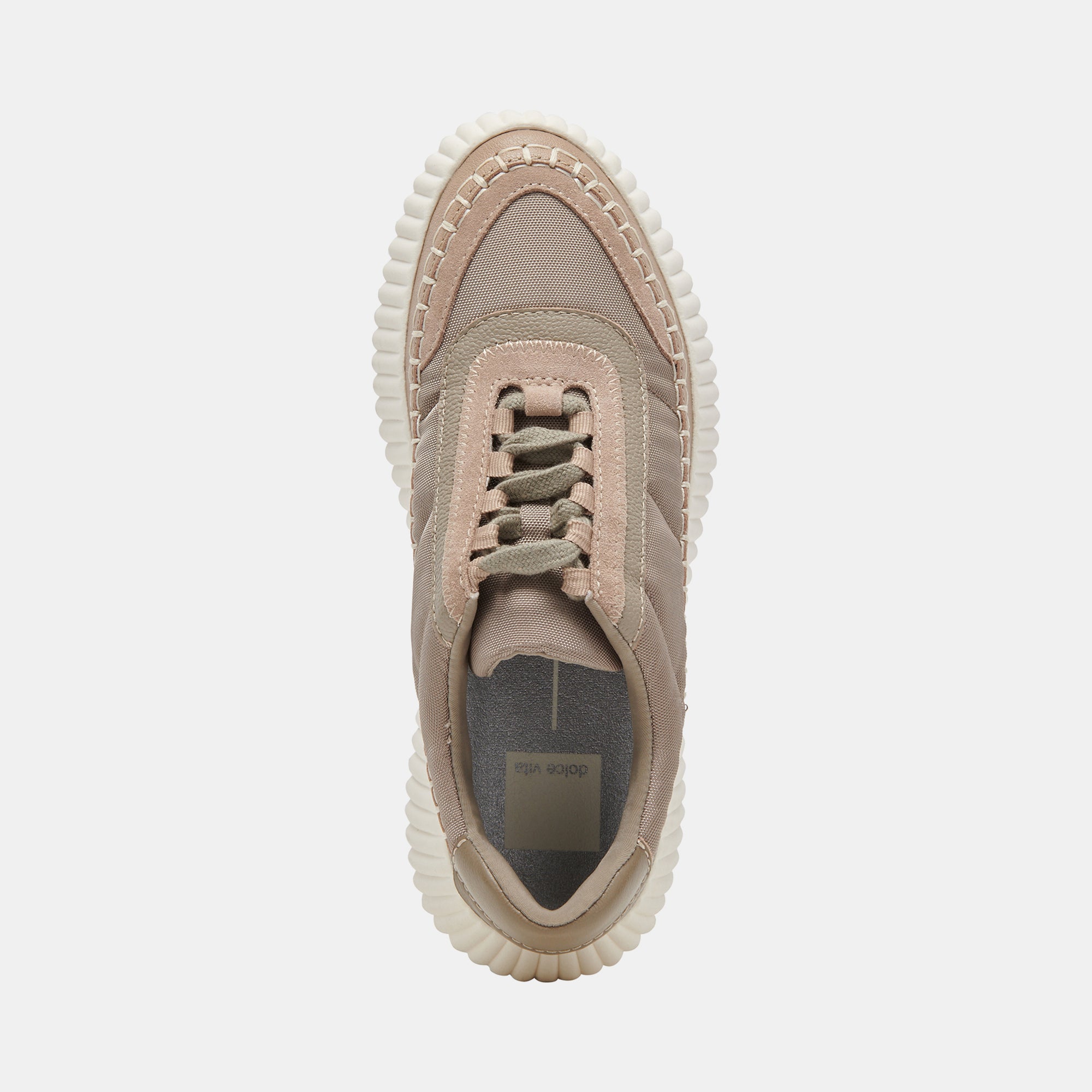 DOLEN Nylon Sneakers for Women - Lightweight Comfortable Walking Shoes in DK Taupe | Perfect for Casual Wear, Gym, and Outdoor Activities