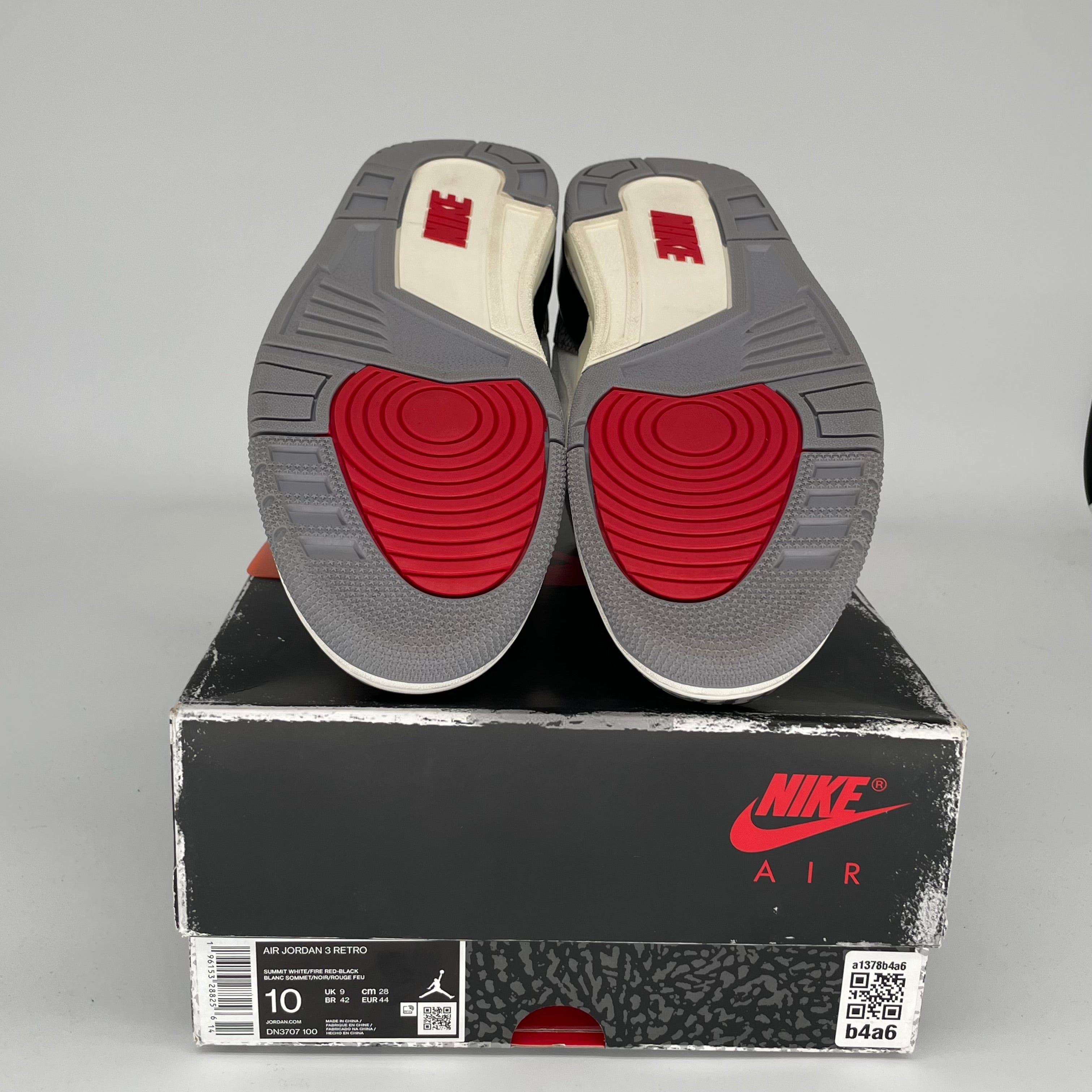 AIR JORDAN 3 White Cement Reimagined Men's Basketball Shoes Size 10 DN3707 - Retro Sneakers for Streetwear & Basketball Games