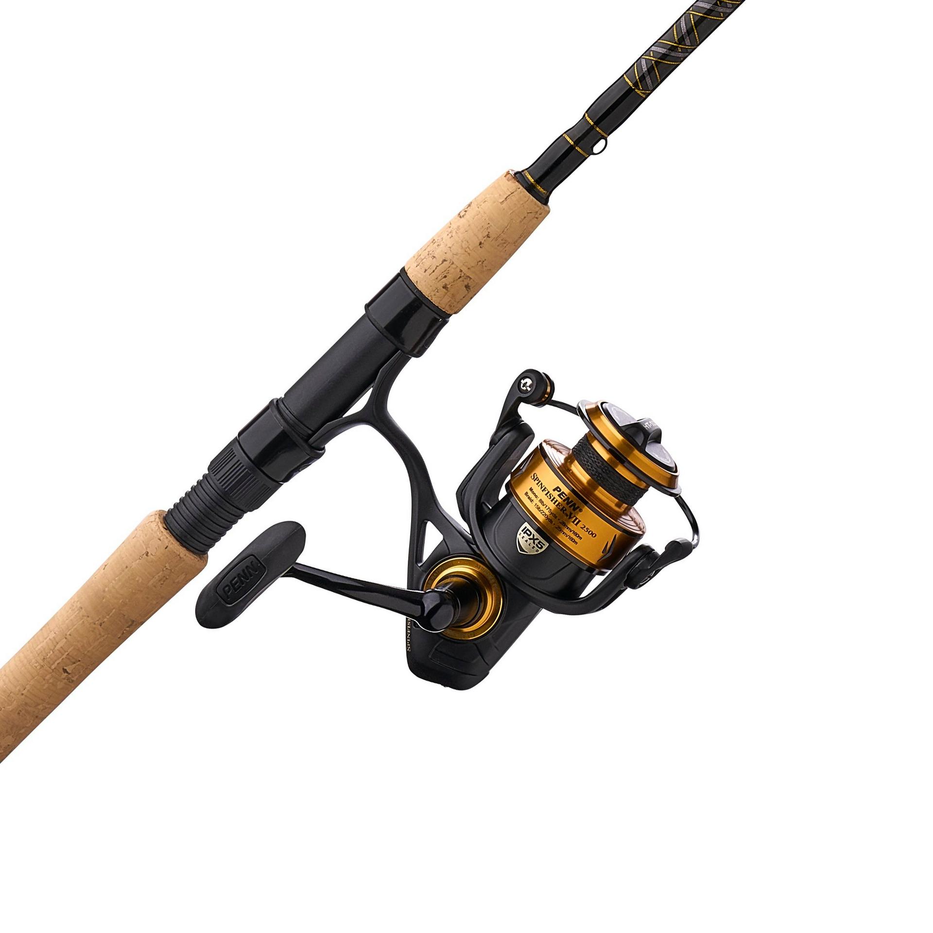 Penn Spinfisher® VII Spinning Rod and Reel Combo - Saltwater Fishing Gear for Surf, Pier & Offshore Angling - Corrosion-Resistant Spinning Reel with Heavy-Duty Fishing Rod