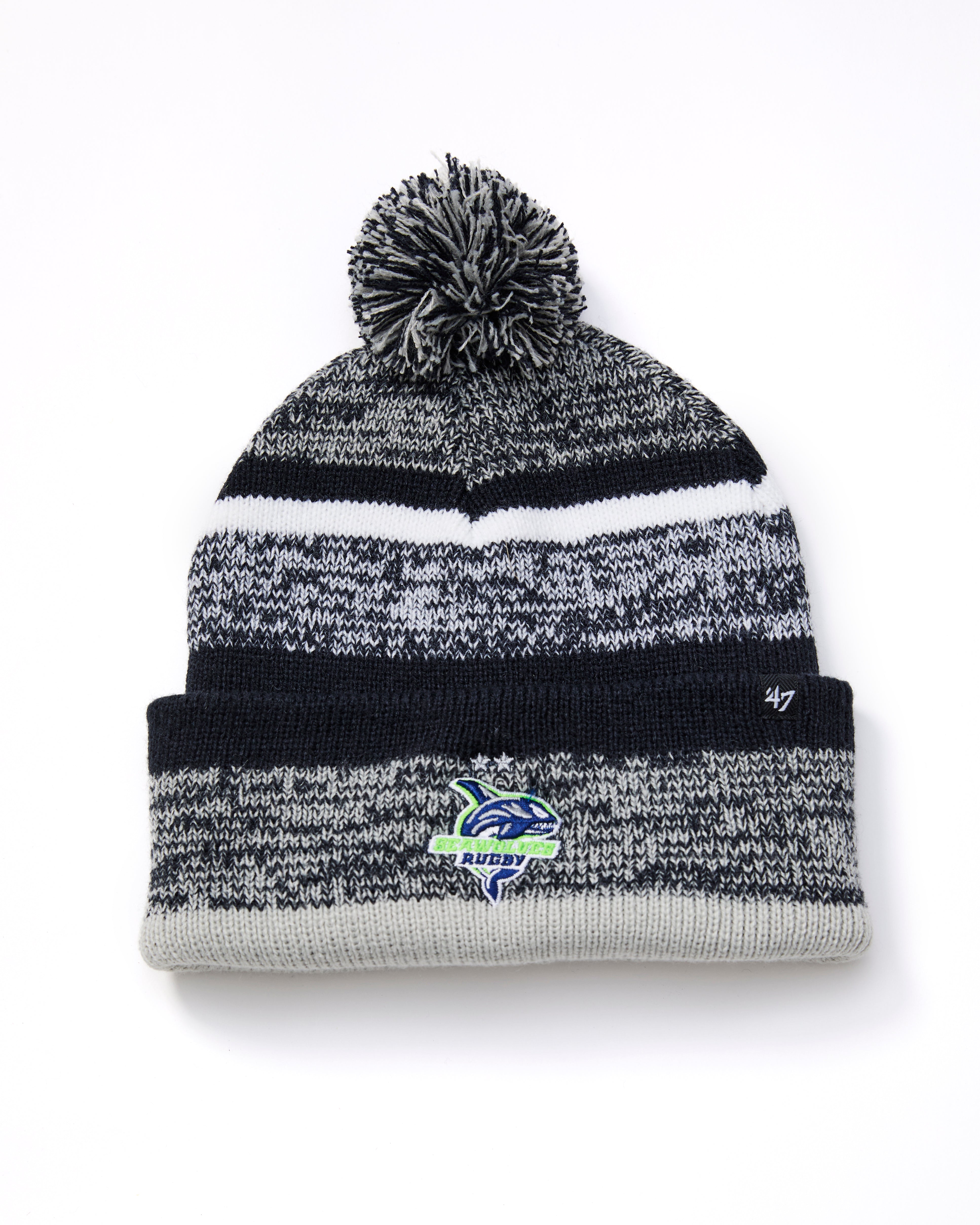 47 Northward Cuff Knit Seawolves Rugby Hat - Warm Winter Beanie for Men & Women - Perfect for Outdoor Sports, Football Games, and Cold Weather Activities