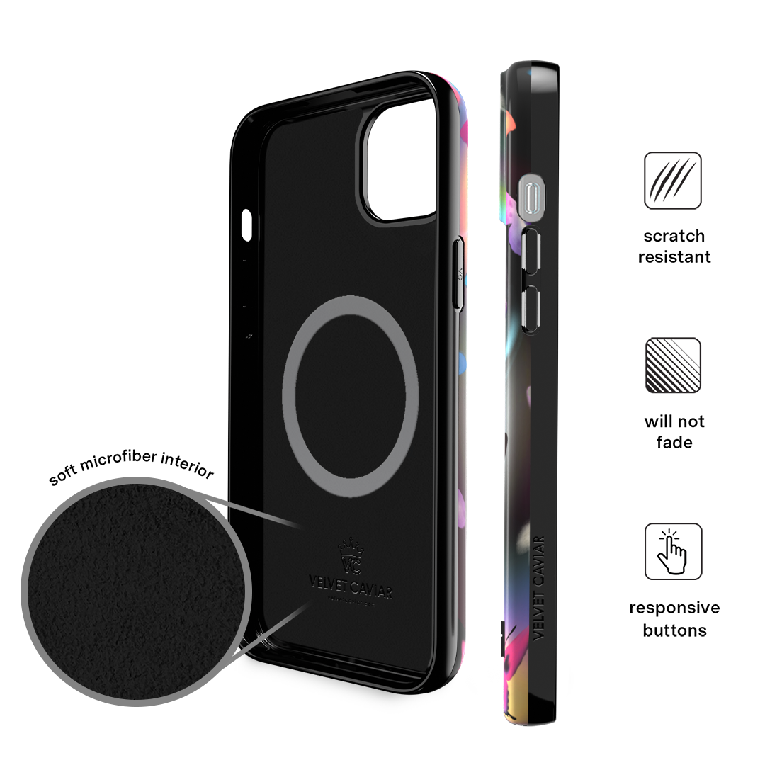 Aurora Butterfly iPhone Case - Elegant & Durable Phone Cover for iPhone 13/14/15 - Perfect for Everyday Use, Travel & Gifting