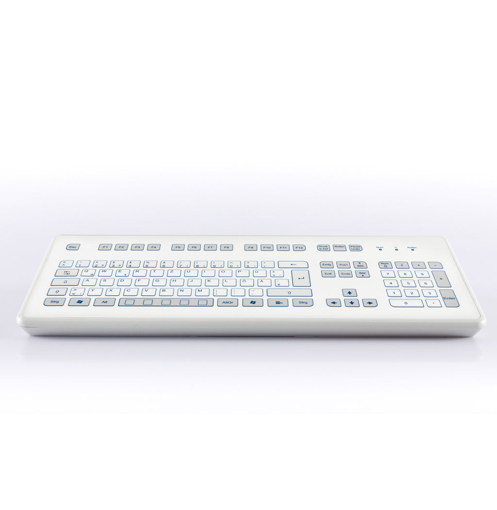 InduKey TKS 105c KGEH Mechanical Gaming Keyboard - RGB Backlit, Wired USB, Anti-Ghosting for PC/Mac - Perfect for Gaming, Typing & Office Work