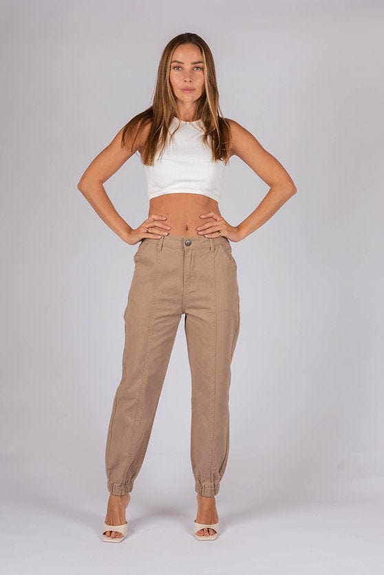 Wakee Denim Genie Pant Jeans for Women - Stretchy Comfort Fit in Black & Brown (BA003) | Perfect for Casual Wear, Office & Night Out