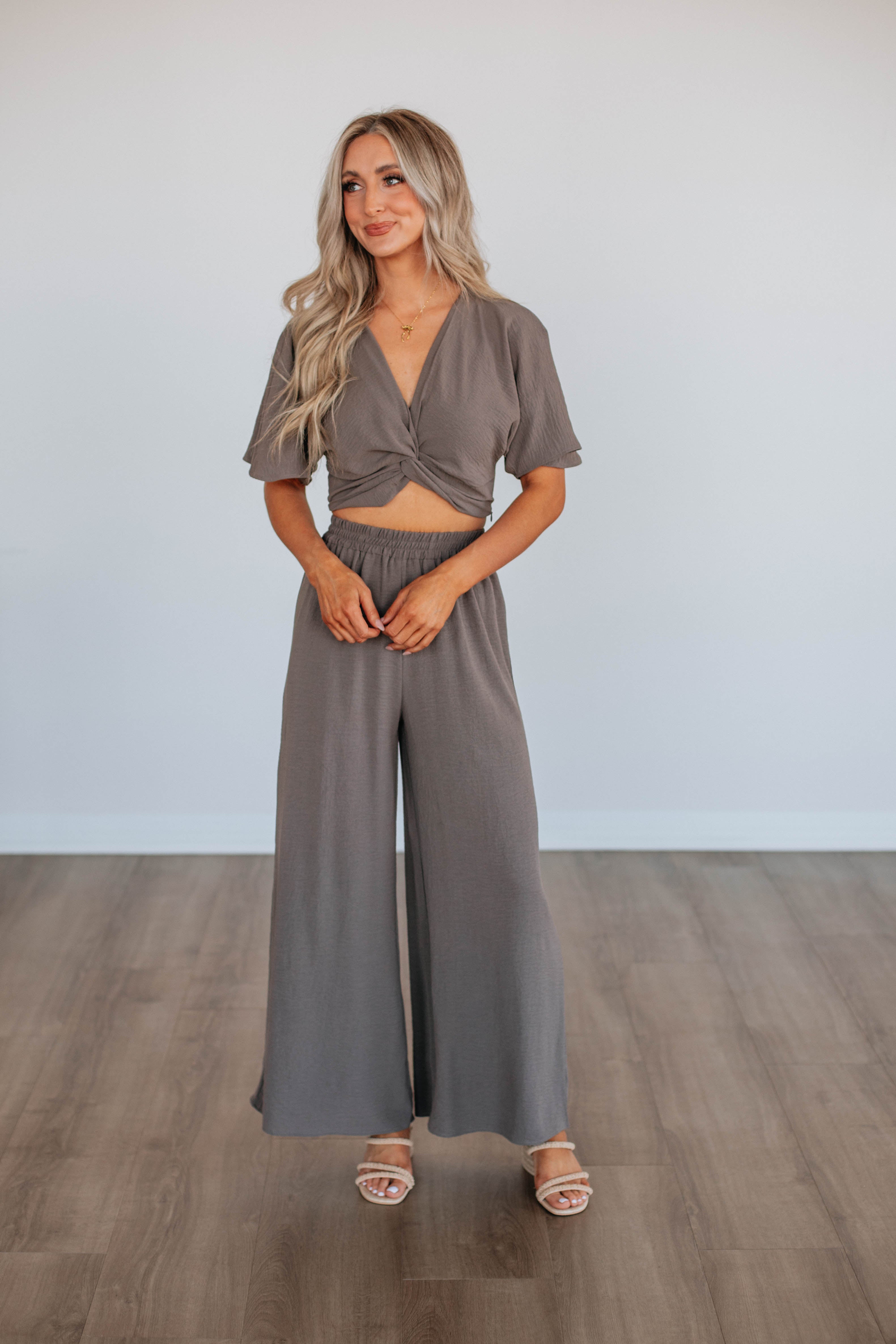 Joselynn Women's Twist Front Blouse - Elegant Flowy Tops for Casual Wear, Office & Date Night Outfits