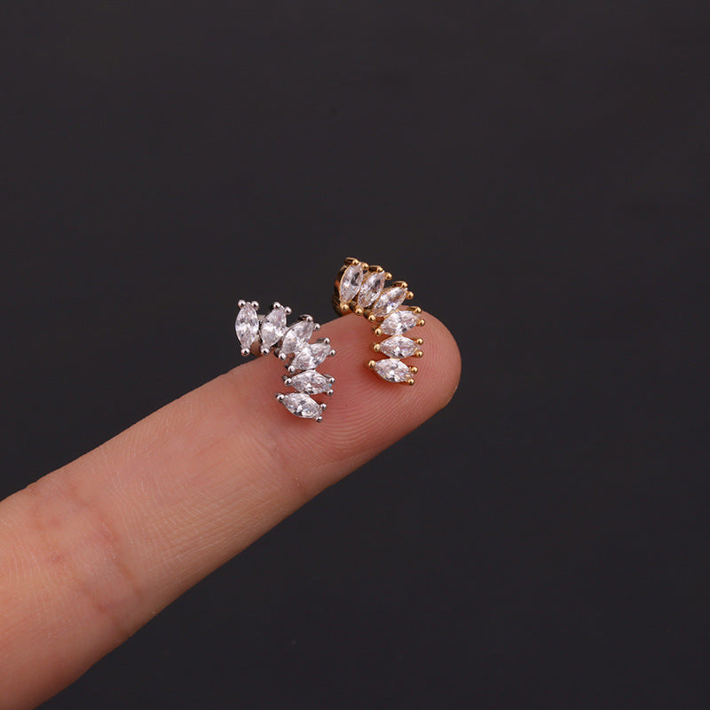 16G Cartilage Tiny Stud Earrings - Dainty Flower Stud Earrings for Women | Perfect for Daily Wear, Parties & Gifts | HSPJ256