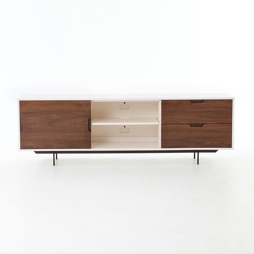 Tucker Large Media Console - Modern TV Stand with Storage for Living Room, Bedroom & Home Theater