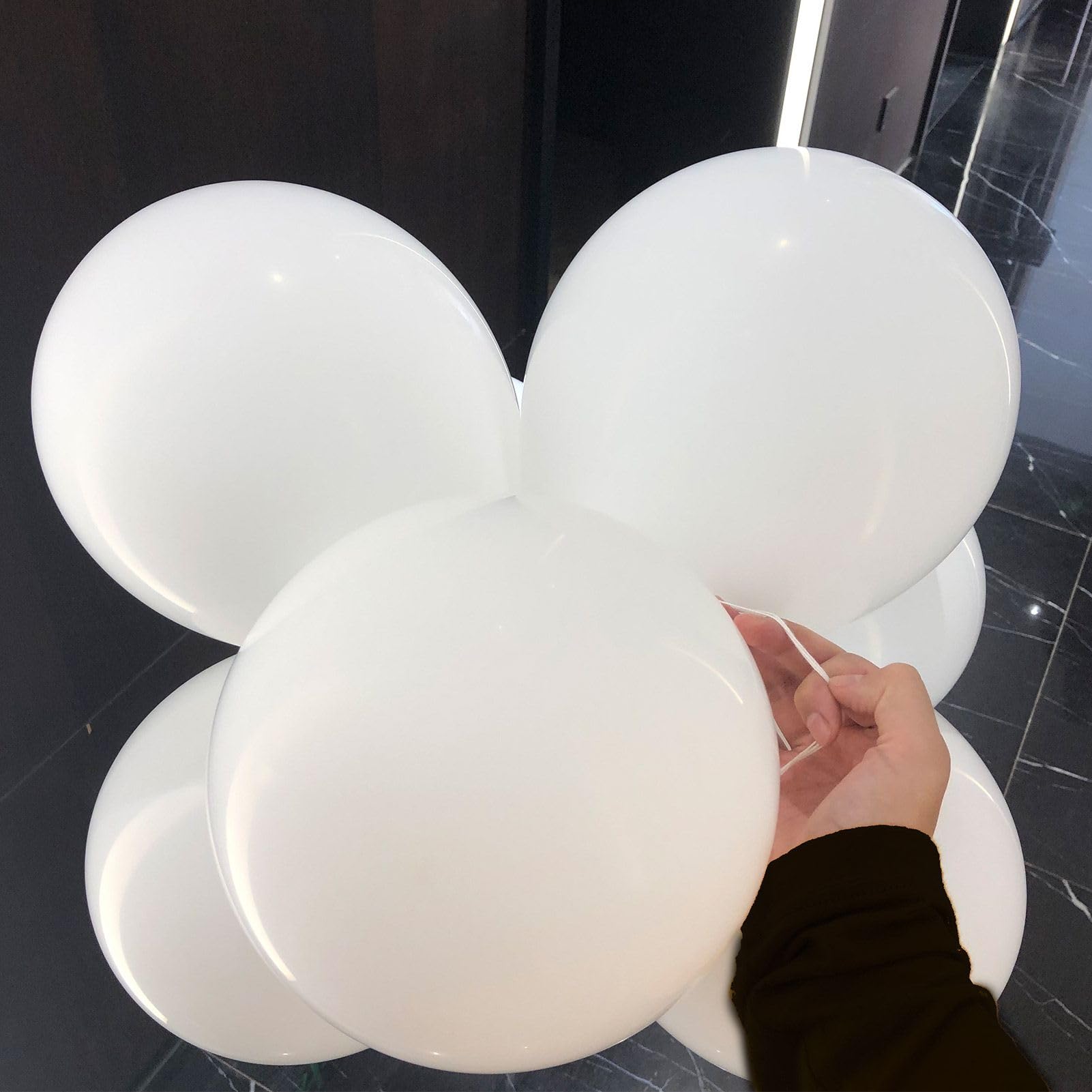 100-Pack 12 Inch Black & White Party Balloons - Premium Latex Balloons for Birthday, Wedding, Graduation Decorations | Perfect for Indoor & Outdoor Party Decor, Baby Showers, Anniversary Celebrations