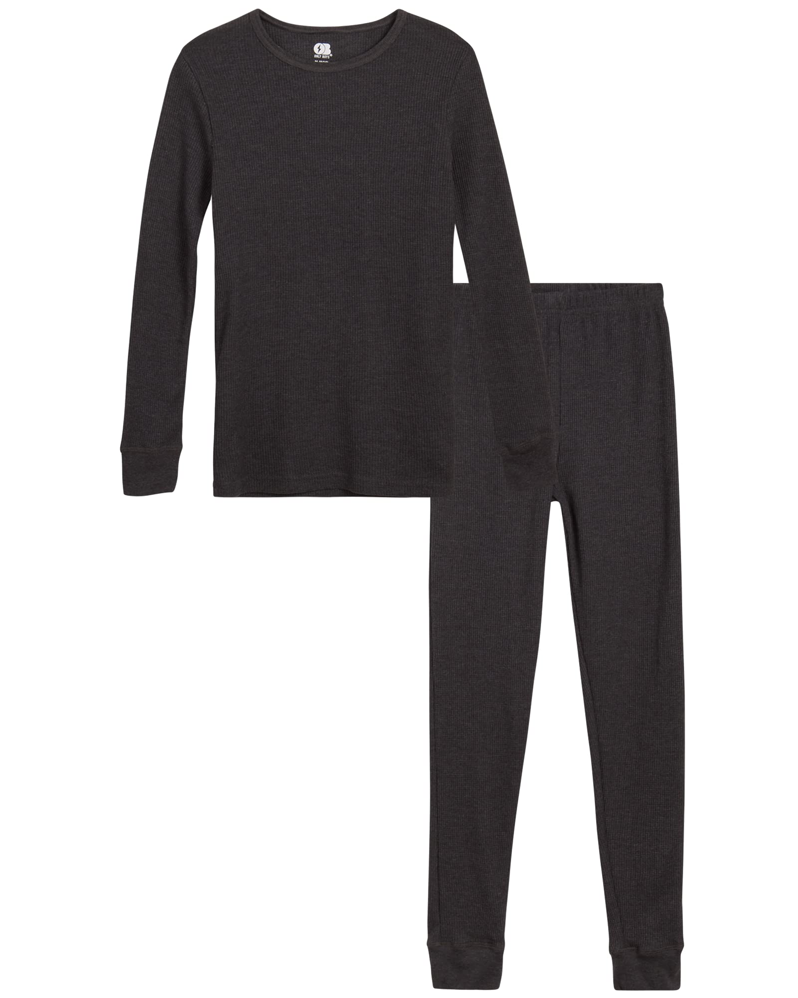 ONLY BOYS’ Thermal Underwear Set – 2 Piece Waffle Knit Top and Long Johns (2T-16) | Warm Winter Base Layer for Kids | Cold Weather Outfits for Boys | Perfect for Snow Play, Skiing & Outdoor Activities