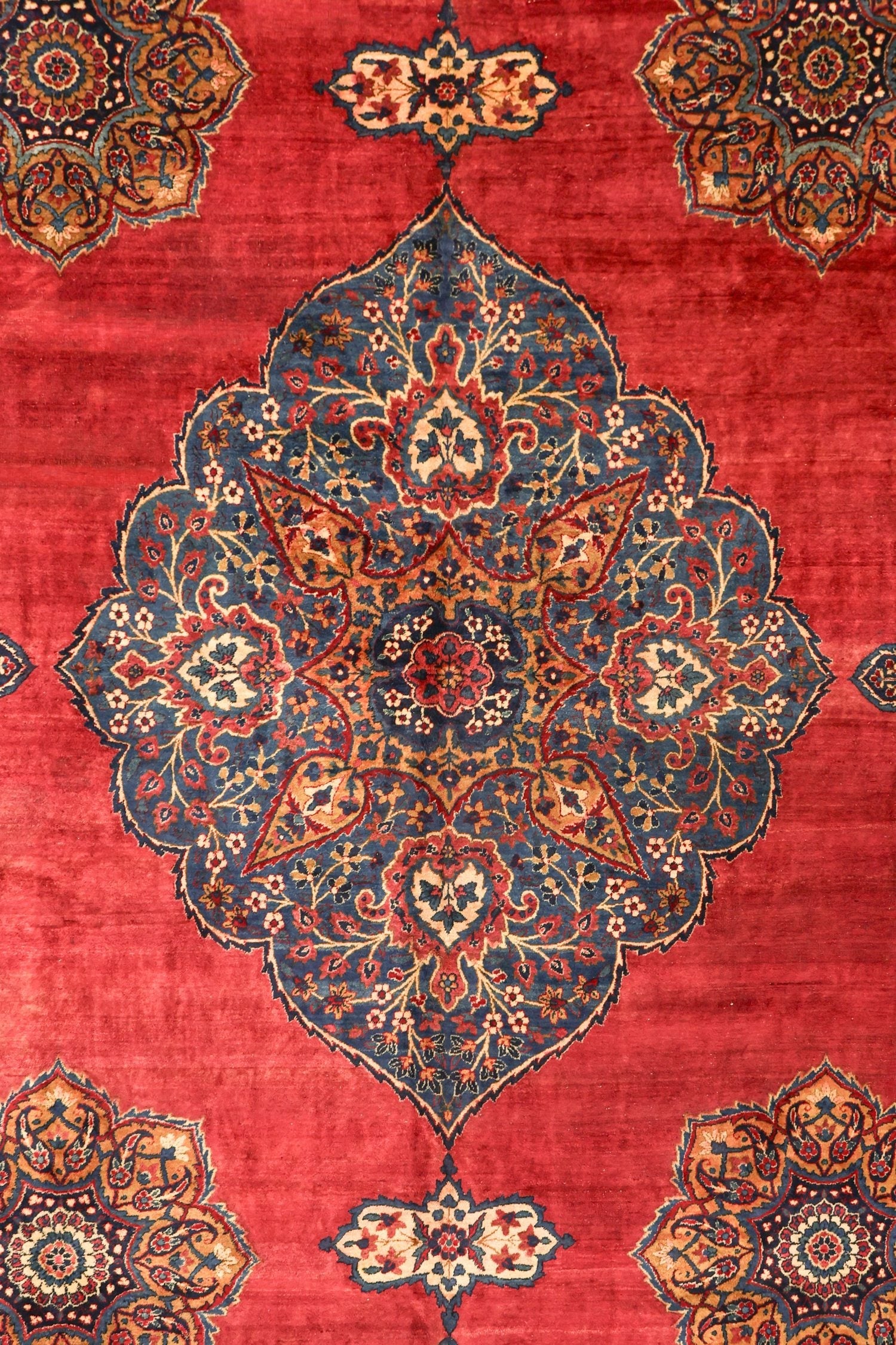 Antique Ocm Kerman Handwoven Traditional Persian Rug - J72110 - Perfect for Living Room, Bedroom & Home Decor