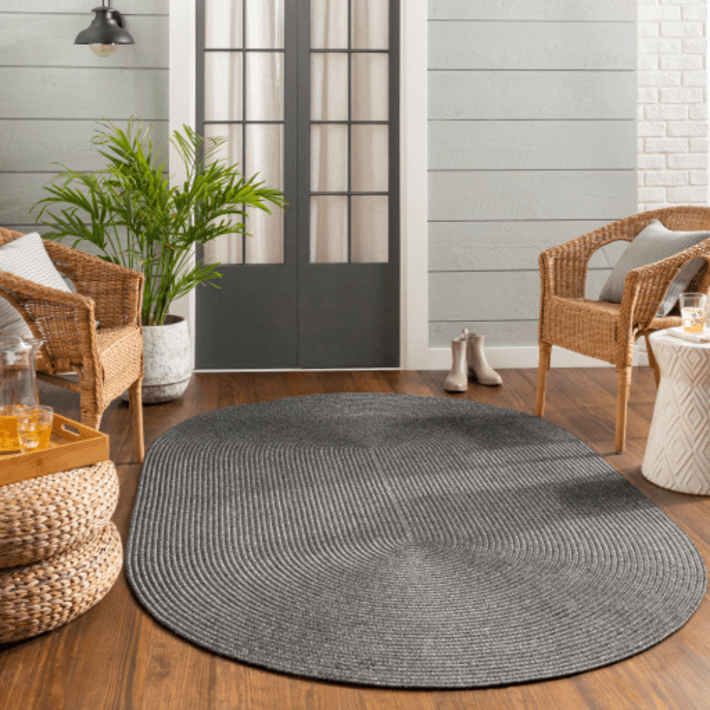 Durable Chesapeake Bay Outdoor Rug - Waterproof, UV Resistant, Non-Slip Backing - Perfect for Patio, Deck, Poolside & Garden Decor