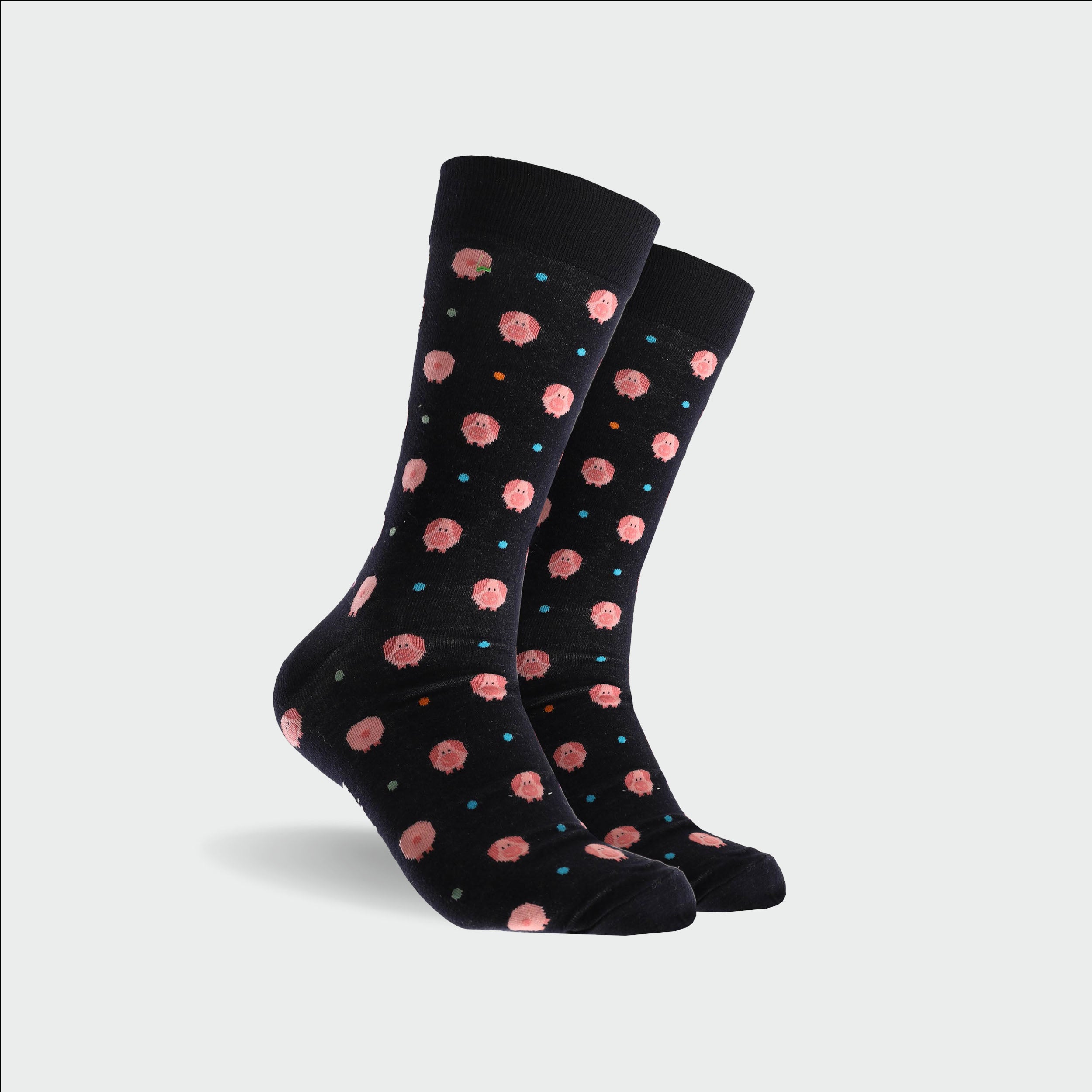 Premium Men's Ultra Soft Cotton Crew Socks - Navy Blue | Breathable & Comfortable Everyday Socks for Work, Gym & Casual Wear