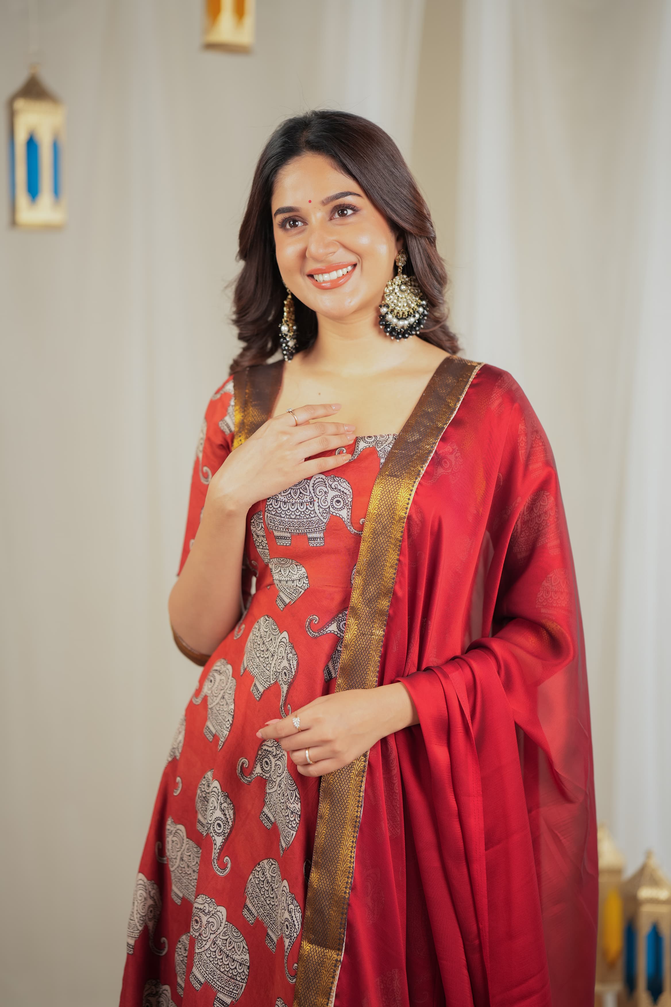 DD635 Kalki Simple and Elegant Anarkali Dress for Women | Traditional Indian Party Wear | Perfect for Weddings, Festivals and Special Occasions