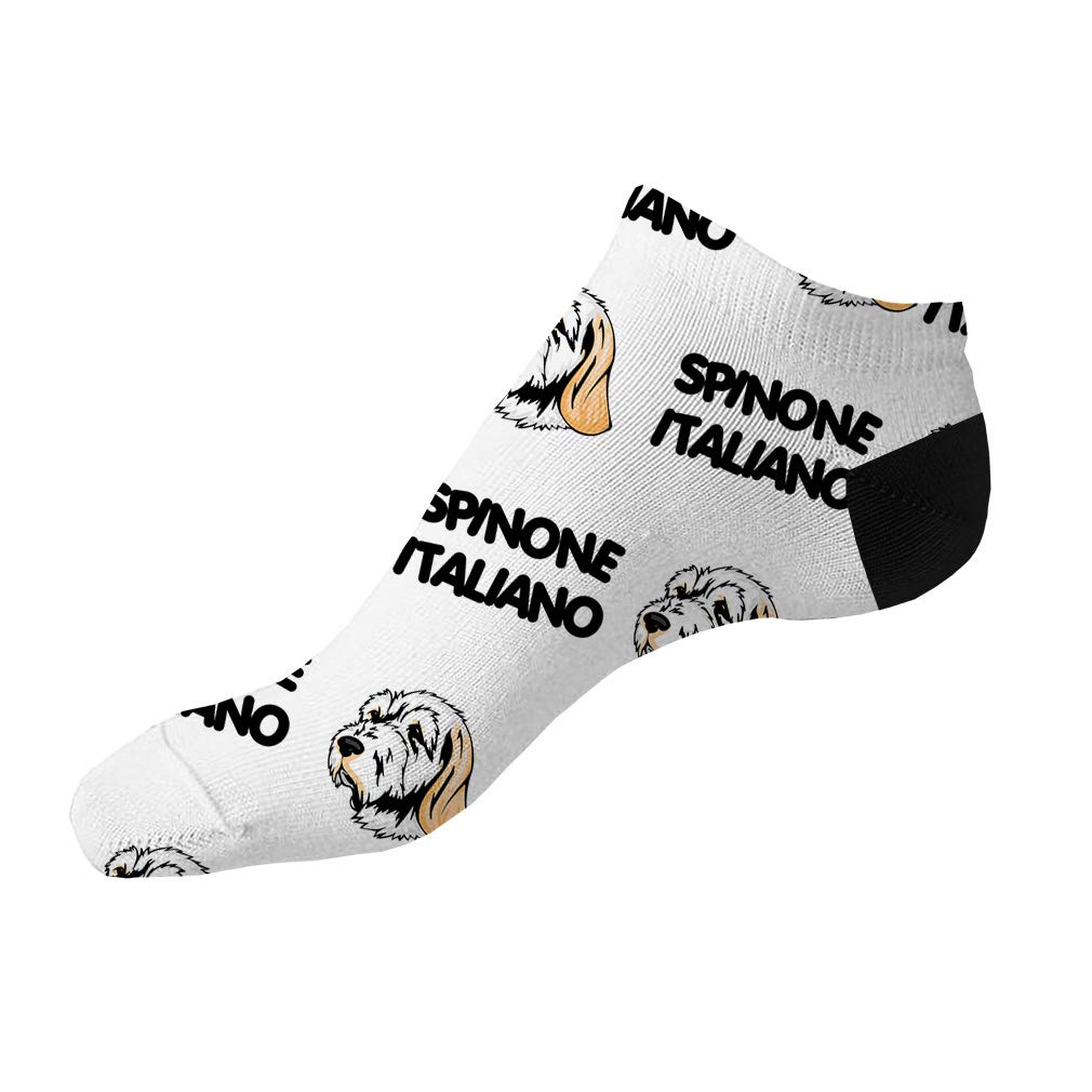 Spinone Italiano Dog Breed Pattern #1 Men's & Women's Ankle Socks - 3 Pack Novelty Socks (Polyester Blend) - Perfect for Dog Lovers, Gifts & Casual Wear
