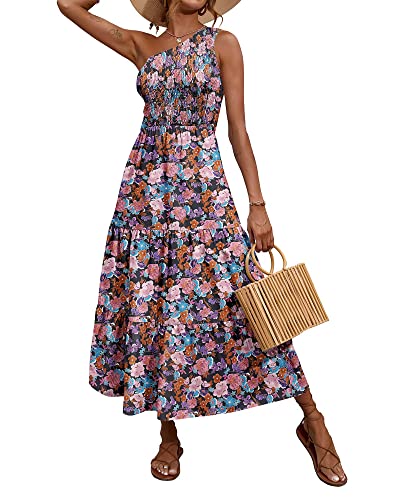 Floral Black Pink Blue