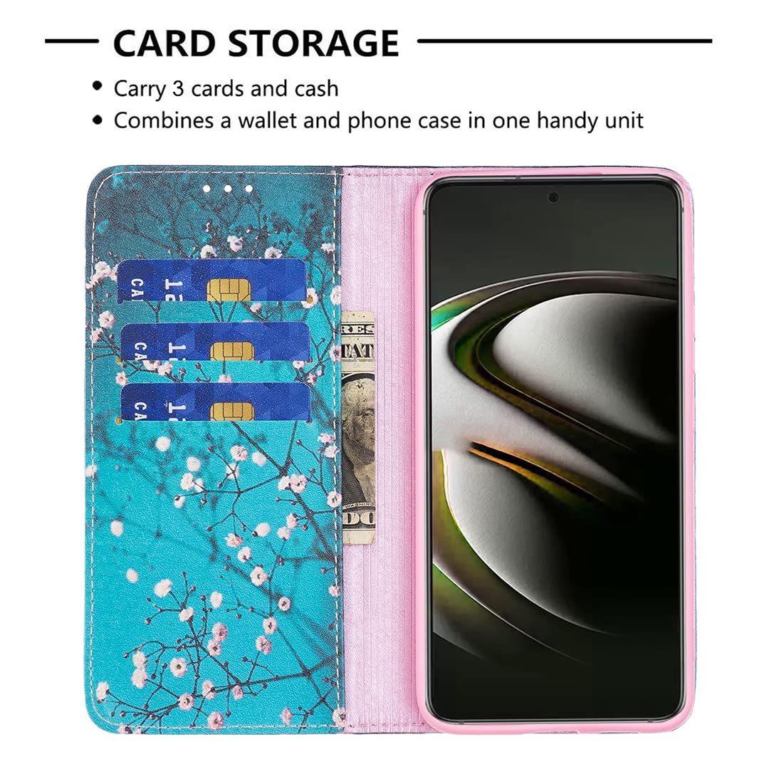 Samsung Galaxy S22 Flip Case with Butterfly Animal Pattern - PU Leather Wallet Cover with Magnetic Closure & Kickstand | Perfect for Everyday Use, Travel, and Work