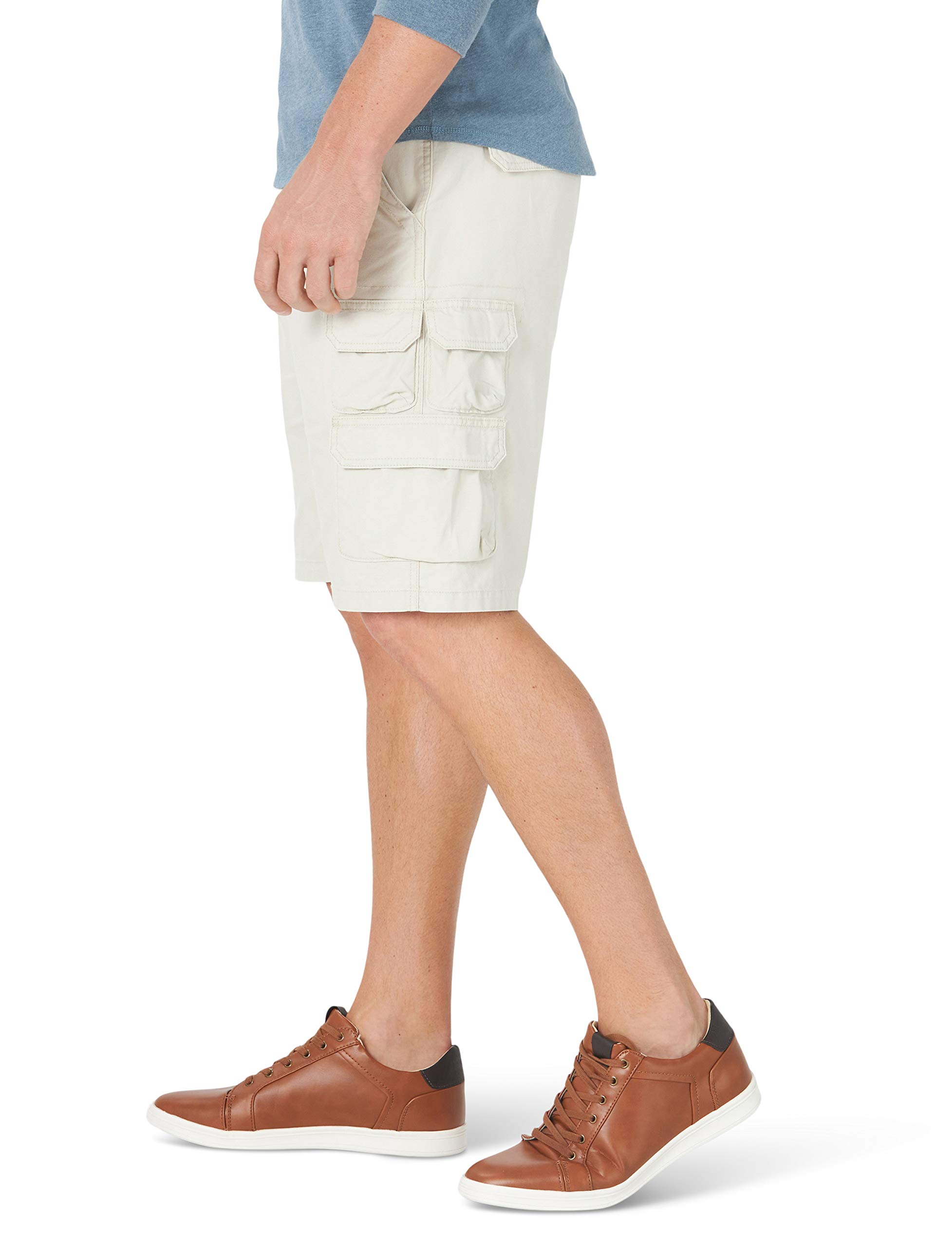 Wrangler Authentics Men's Stretch Twill Cargo Shorts - Comfortable & Durable Casual Shorts for Outdoor Activities, Hiking, and Summer Wear
