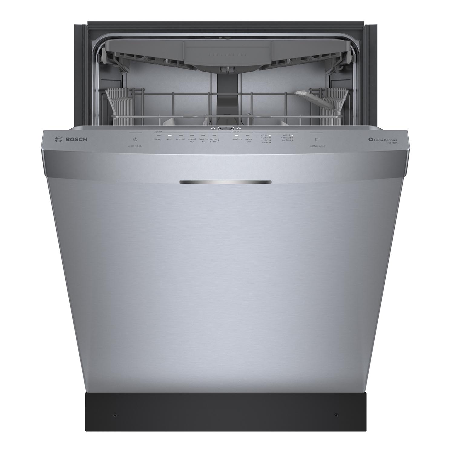 Bosch 800 Series 24 Inch Built-In Dishwasher with Stainless Steel Tub, Home Connect, Third Rack & CrystalDry (SHS53CM5N) - Perfect for Large Families & Entertaining Guests