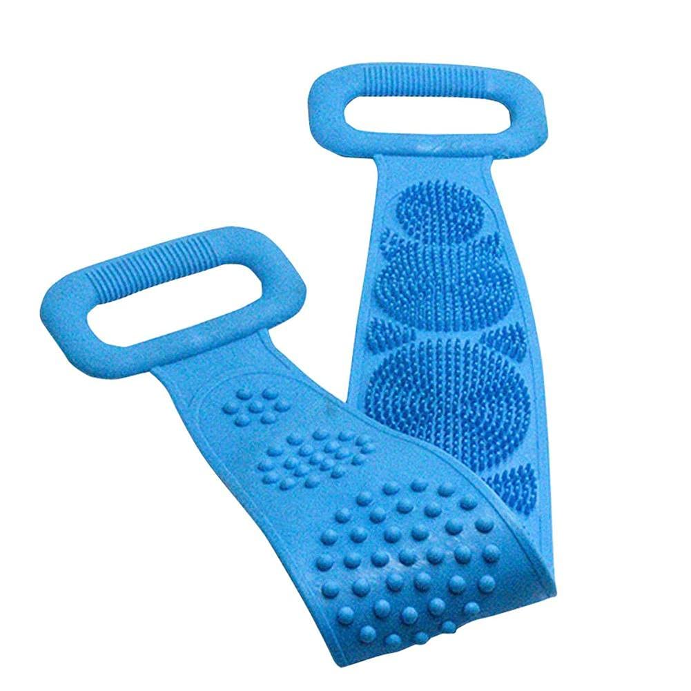 Premium Silicone Body Scrubber & Exfoliating Bath Belt - Gentle Skin Brush for Deep Cleansing, Dead Skin Removal - Ideal for Men, Women & Kids (Multicolor, Pack of 1) - Perfect for Shower, Spa & Daily Skincare Routine