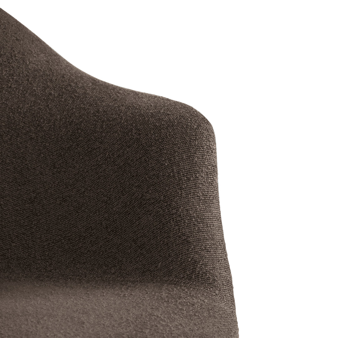 Bat Dining Chair with Conic Base - Fully Upholstered Modern Kitchen & Dining Room Furniture for Home Decor