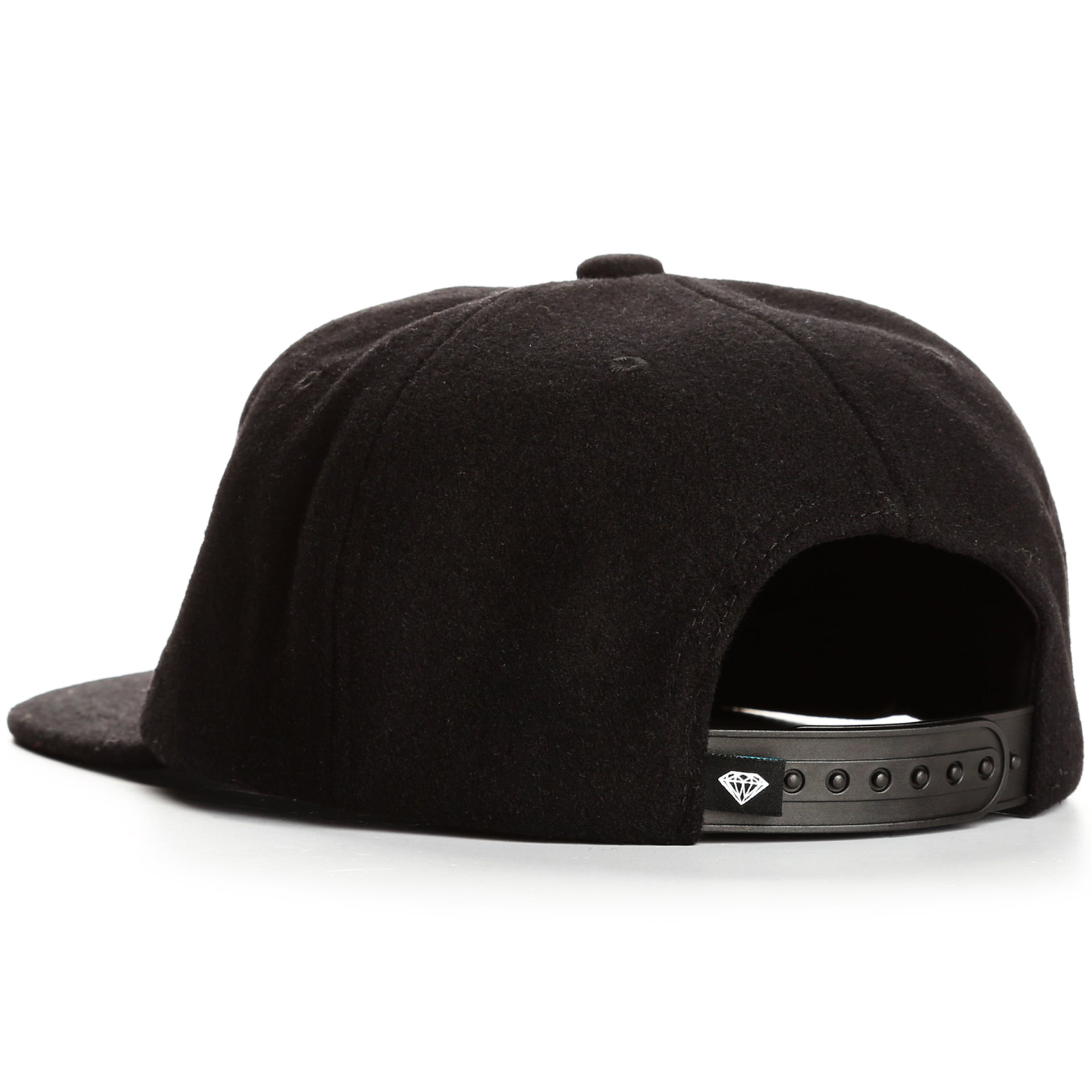 Diamond OG Script Unconstructed Snapback Hat - Black | Adjustable & Stylish Baseball Cap for Men & Women | Perfect for Streetwear, Hip-Hop Fashion & Casual Outfits