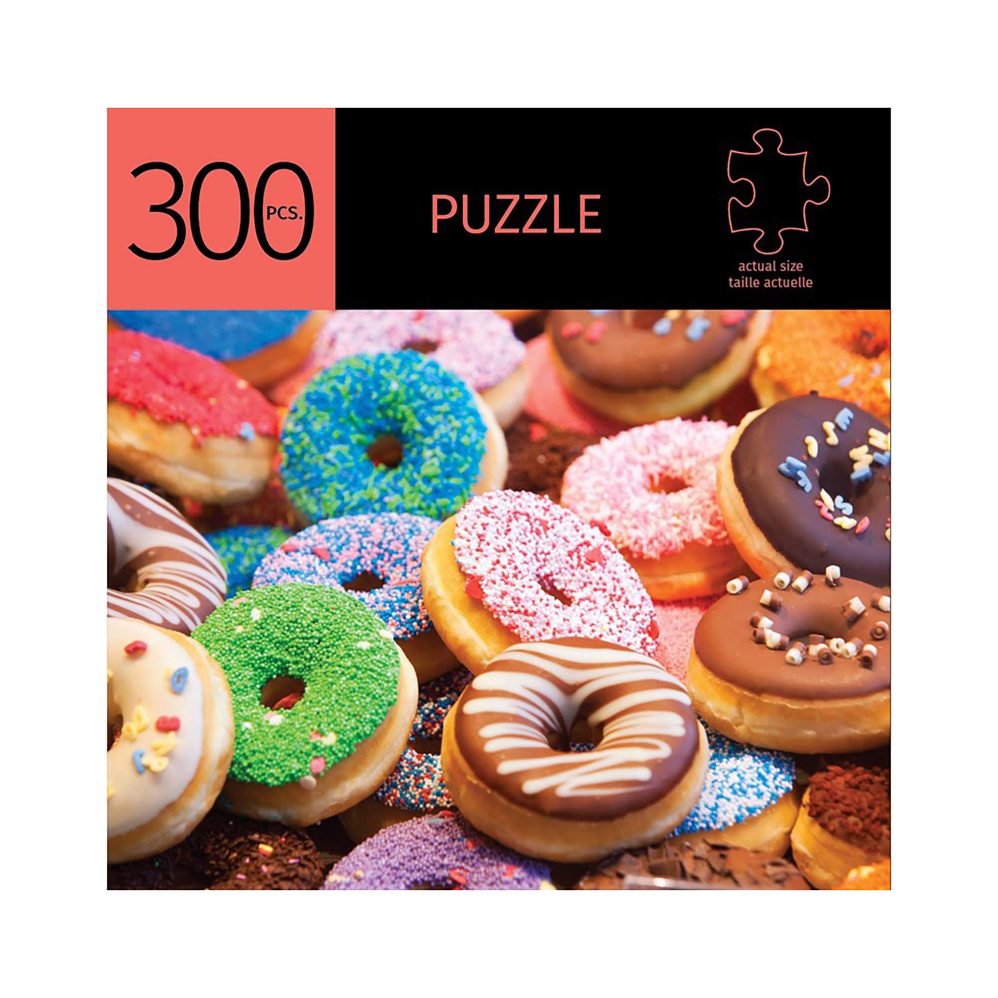 300 Piece Donut Puzzle for Adults - Fun Family Game Night Activity - Perfect for Parties, Relaxation & Brain Stimulation