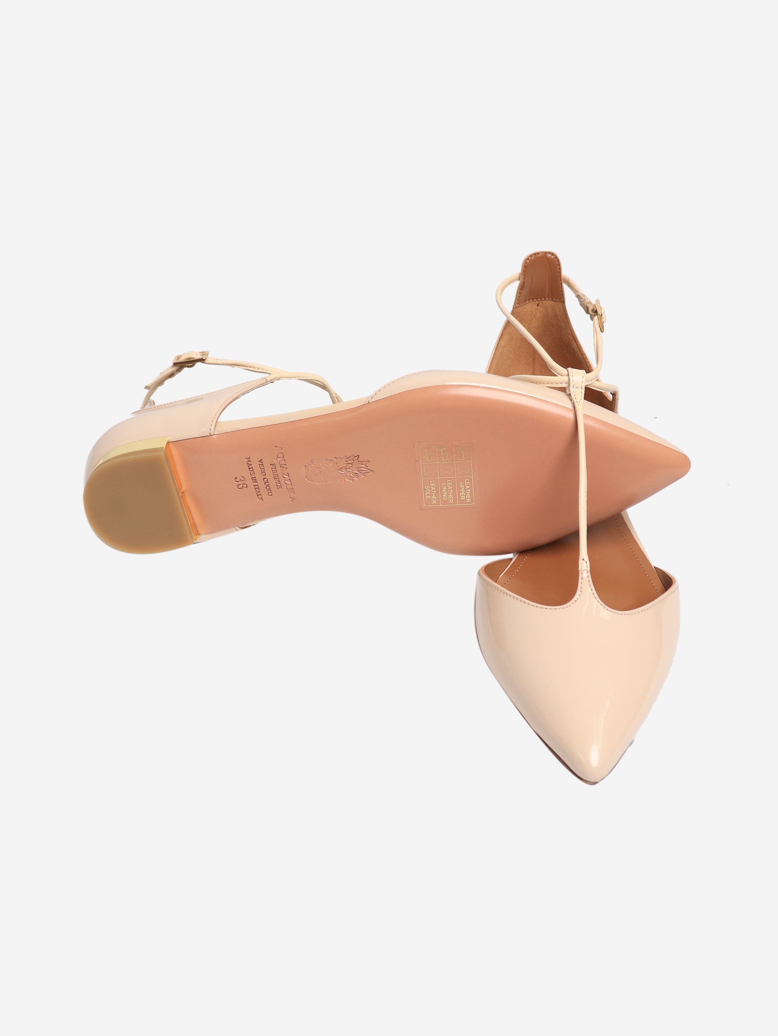 Blush Patent Leather Flats for Women - Size EU 36 (US 6) - Comfortable & Stylish Ballet Shoes for Work, Office, and Casual Wear