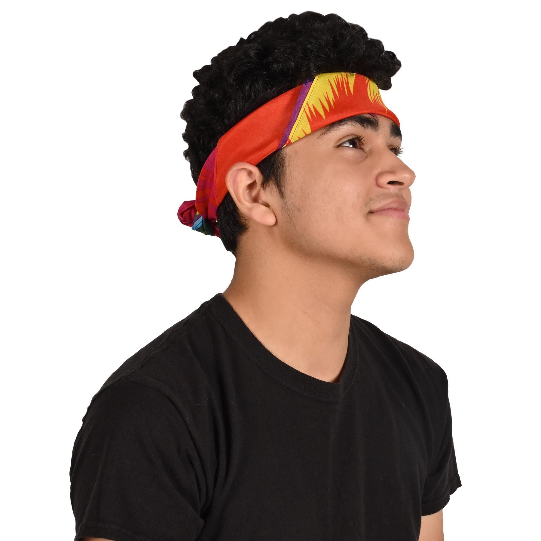 12 Pack Tie Dye Bandanas - Vibrant Colorful Cotton Bandanas for Men, Women & Kids - Perfect for Festivals, Concerts, Costumes & Outdoor Activities