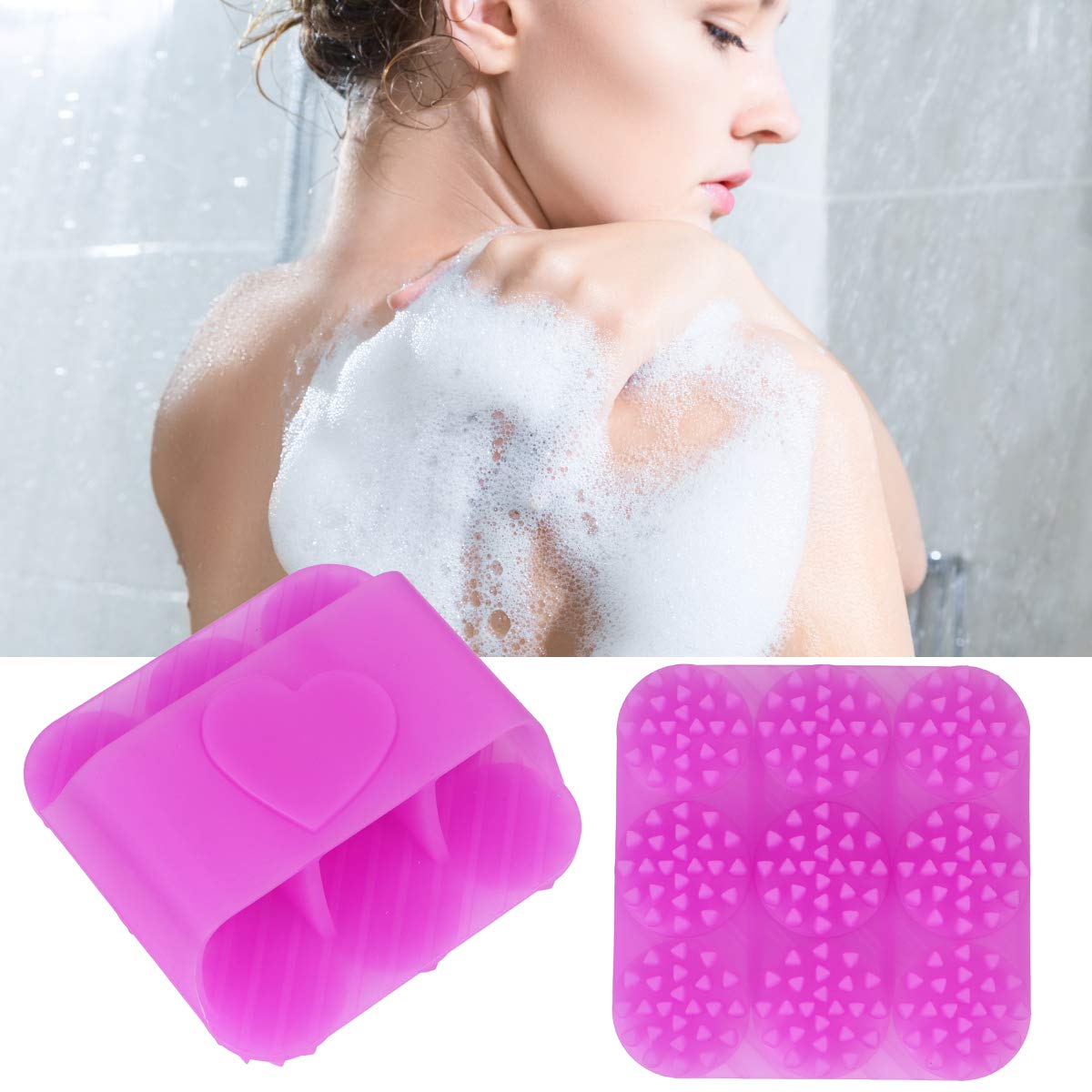 Silicone Scalp Massager Brush - Exfoliating & Cleansing Head Scrubber for Dandruff, Hair Growth & Relaxation - Perfect for Home Spa, Shower & Self-Care Routine