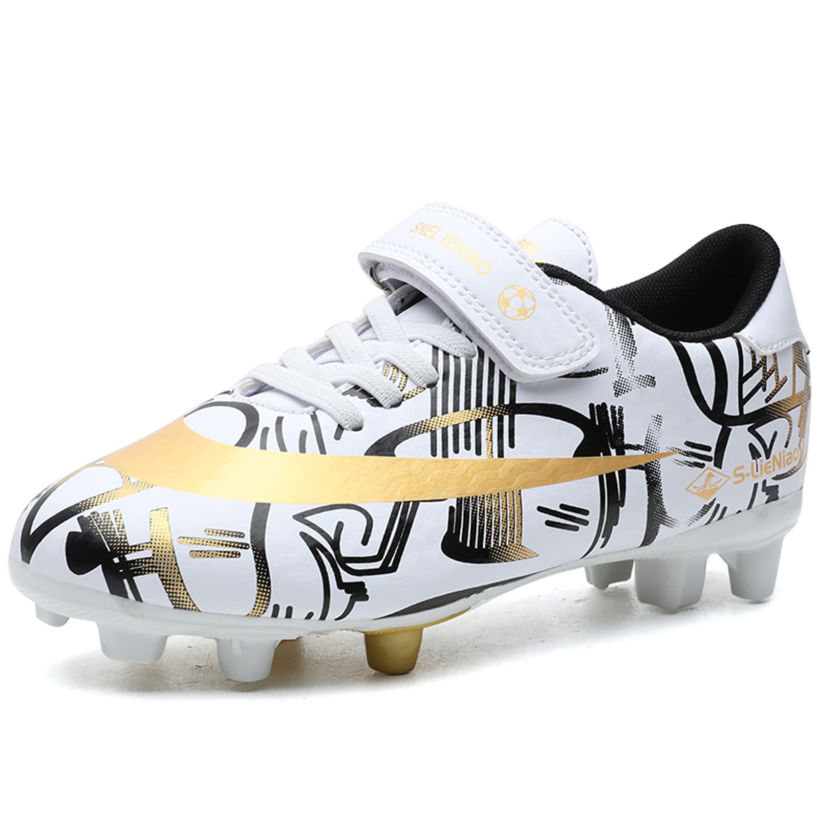**Best Kids Soccer Cleats for Boys & Girls - Youth Firm Ground Football Shoes for Outdoor Play - Perfect for Training & Matches (Little Kid/Big Kid Sizes)**