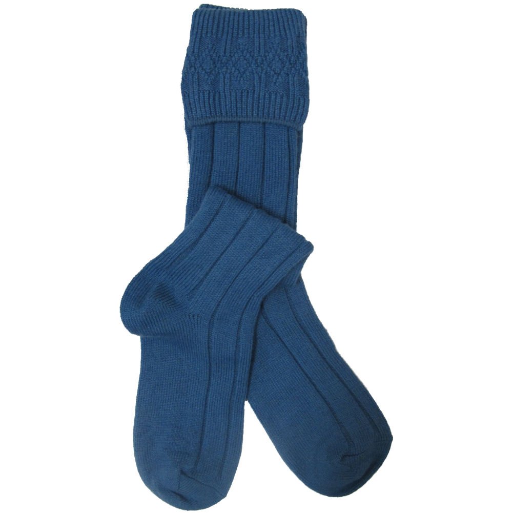 Premium Men's Wool Blend Kilt Socks - Made in USA - Warm & Durable for Scottish Highland Dress, Outdoor Hiking & Cold Weather Activities