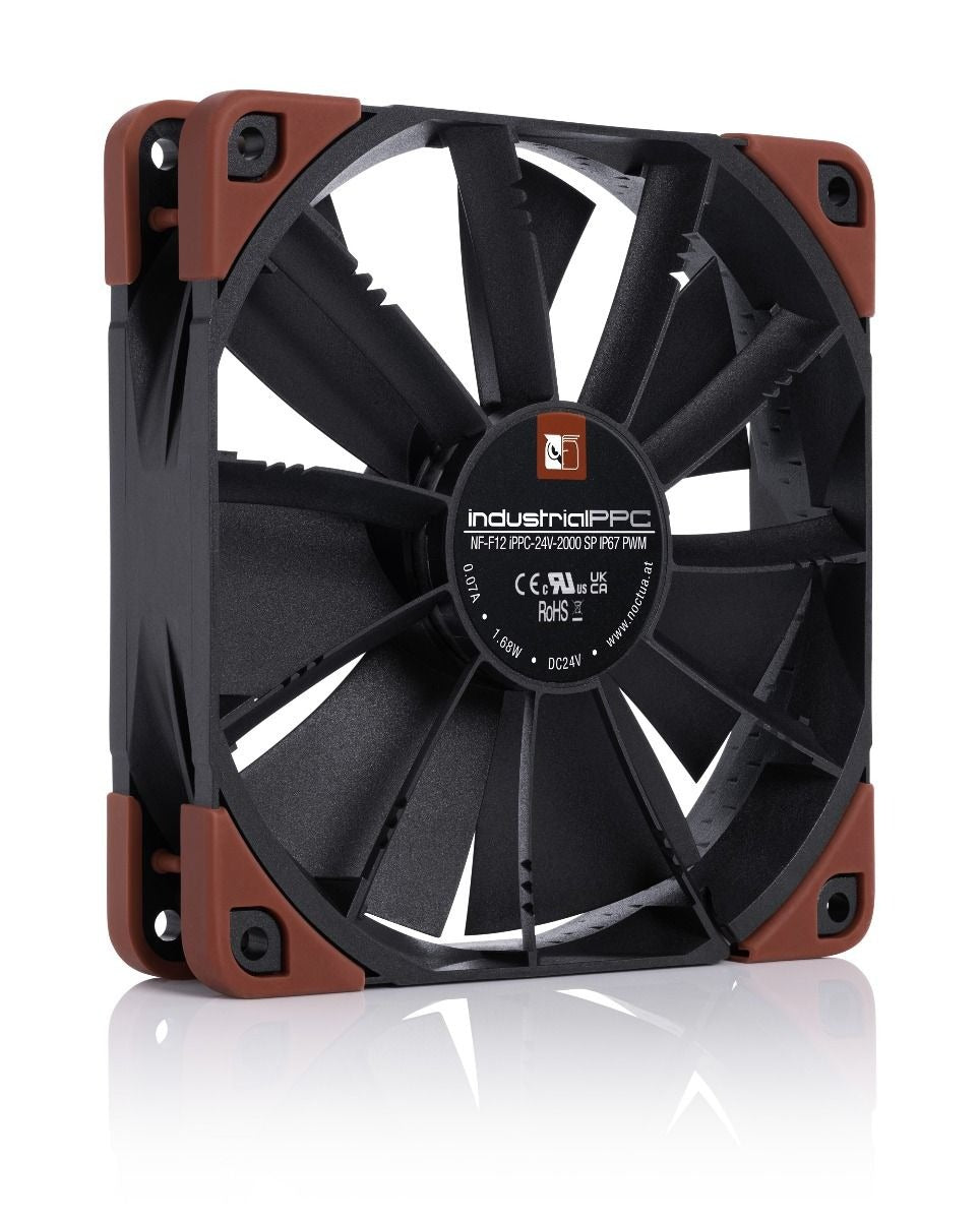 Noctua NF-F12 iPPC 2000RPM PWM IP67 Waterproof Cooling Fan - High Performance PC Case Fan for Gaming, Workstation & Server Cooling