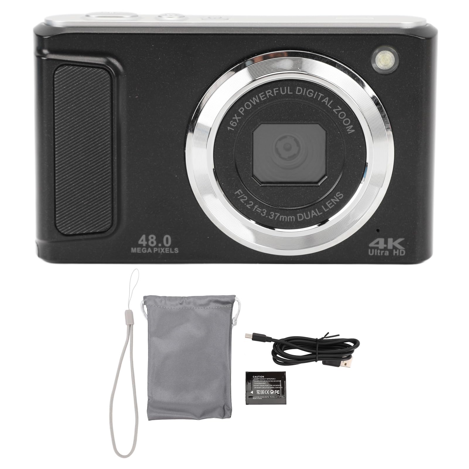48MP Digital Camera with 16X Zoom | 4K Video & Autofocus | 3