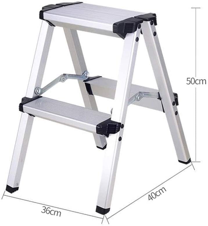 CAZARU 2/3/4/5 Step Aluminum Alloy Dual-Sided Ladder - Multifunctional Home Ladder for Cleaning, Engineering, and Decoration | Perfect for Household Use, Warehouse Organization, and DIY Projects