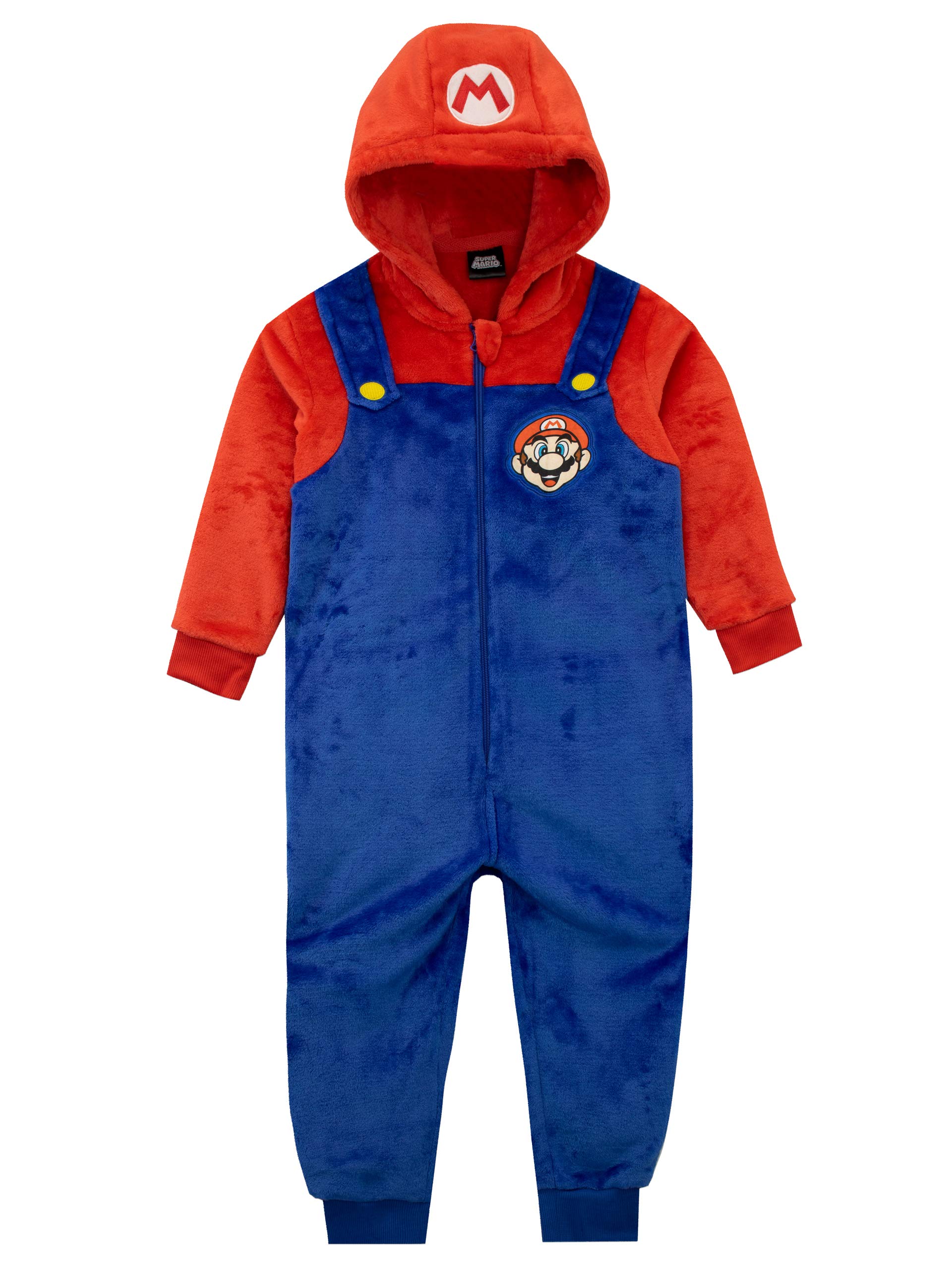 Super Mario Boys Onesie Pajamas - Soft & Comfortable Sleepwear for Kids - Perfect for Birthday Gifts, Cosplay & Family Movie Nights
