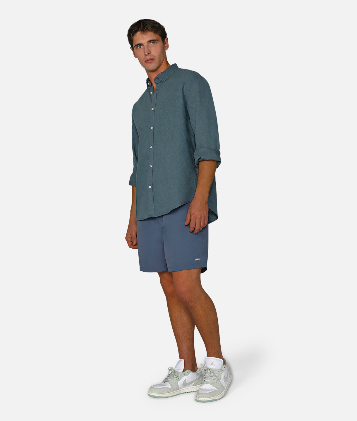 Premium Tennyson Linen Blend Long Sleeve Shirt - Breathable & Comfortable Men's Casual Wear for Office, Travel & Outdoor Activities