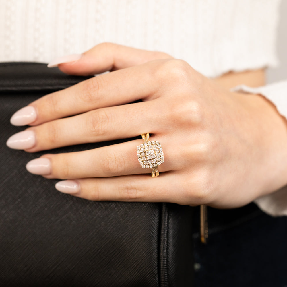 1/4 Carat Luminesce Lab Grown Diamond Ring in 9ct Yellow Gold - Elegant Engagement & Wedding Jewelry for Women