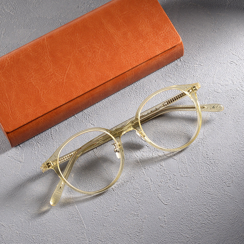 Stylish Acetate Round Glasses Frames 8180 - Lightweight & Durable Eyewear for Men & Women | Perfect for Reading, Fashion, and Everyday Use
