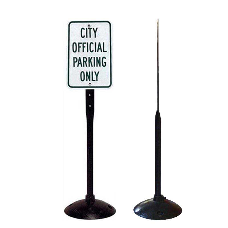 Heavy Duty B-14 Flattened Post and Base with Nuts & Bolts - 28 lbs Load Capacity - Ideal for Construction, Fencing, and Structural Support