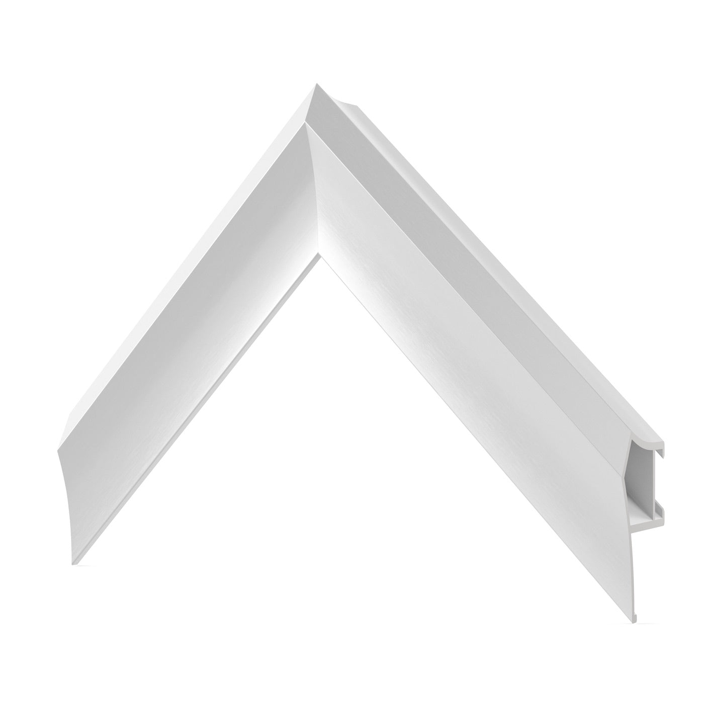Samsung Frame TV Bezel - Pure White Alloy Prismatic Design (2017-2020 Models) | Perfect for Modern Living Room & Home Theater Decor