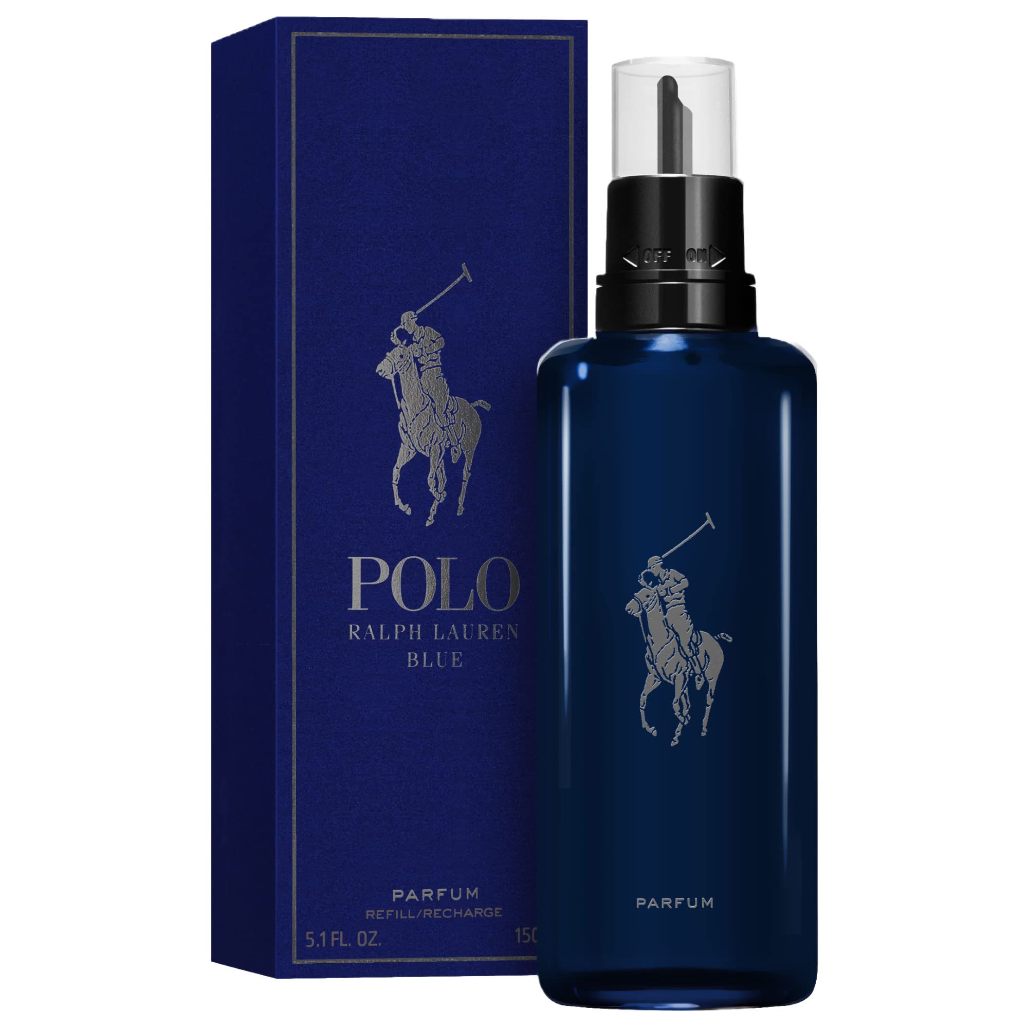 Ralph Lauren Polo Blue Eau de Parfum for Men - Aquatic Fresh Cologne with Citrus, Oakwood & Vetiver - Long Lasting Intense Fragrance - Perfect for Daily Wear, Office & Evening Events