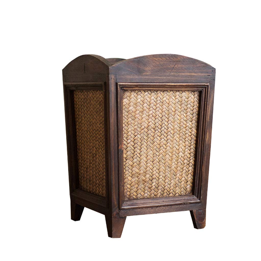 Eco-Friendly Bamboo Trash Can 5L - Lidless Waste Bin for Home, Office, Kitchen, Living Room & Bedroom | Sustainable Wooden Garbage Basket for Indoor & Outdoor Use | Perfect for Eco-Conscious Households & Workspaces