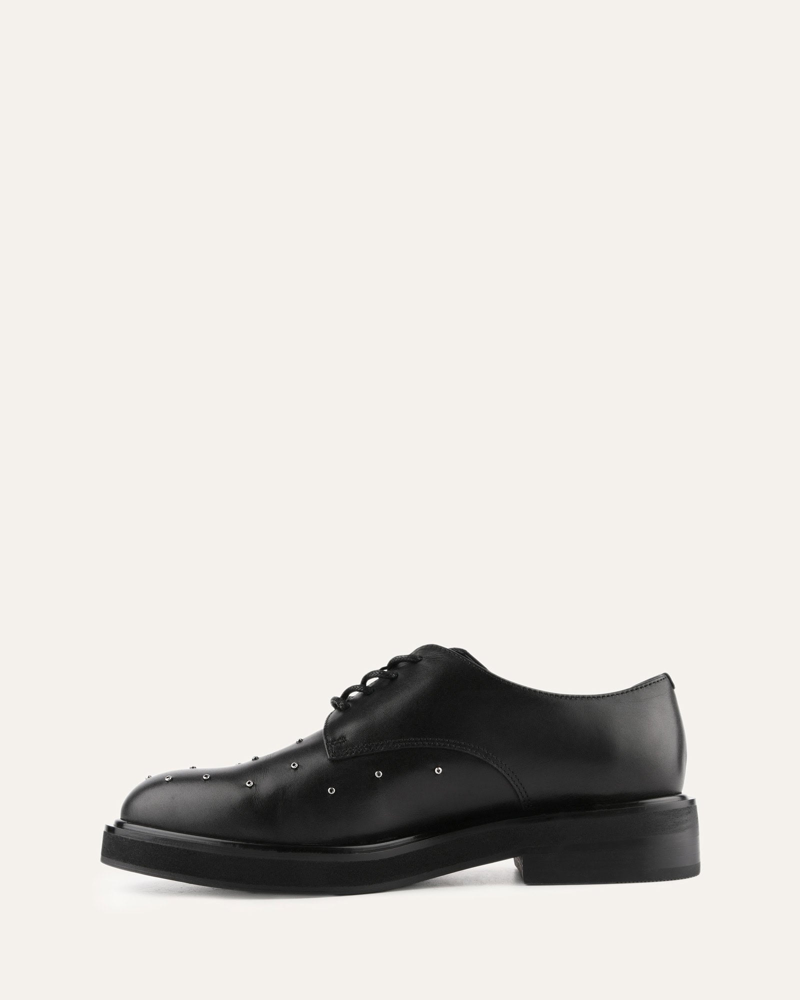 IKER Black Leather Lace-Up Shoes for Men - Stylish & Comfortable Dress Shoes for Work, Business, and Formal Occasions