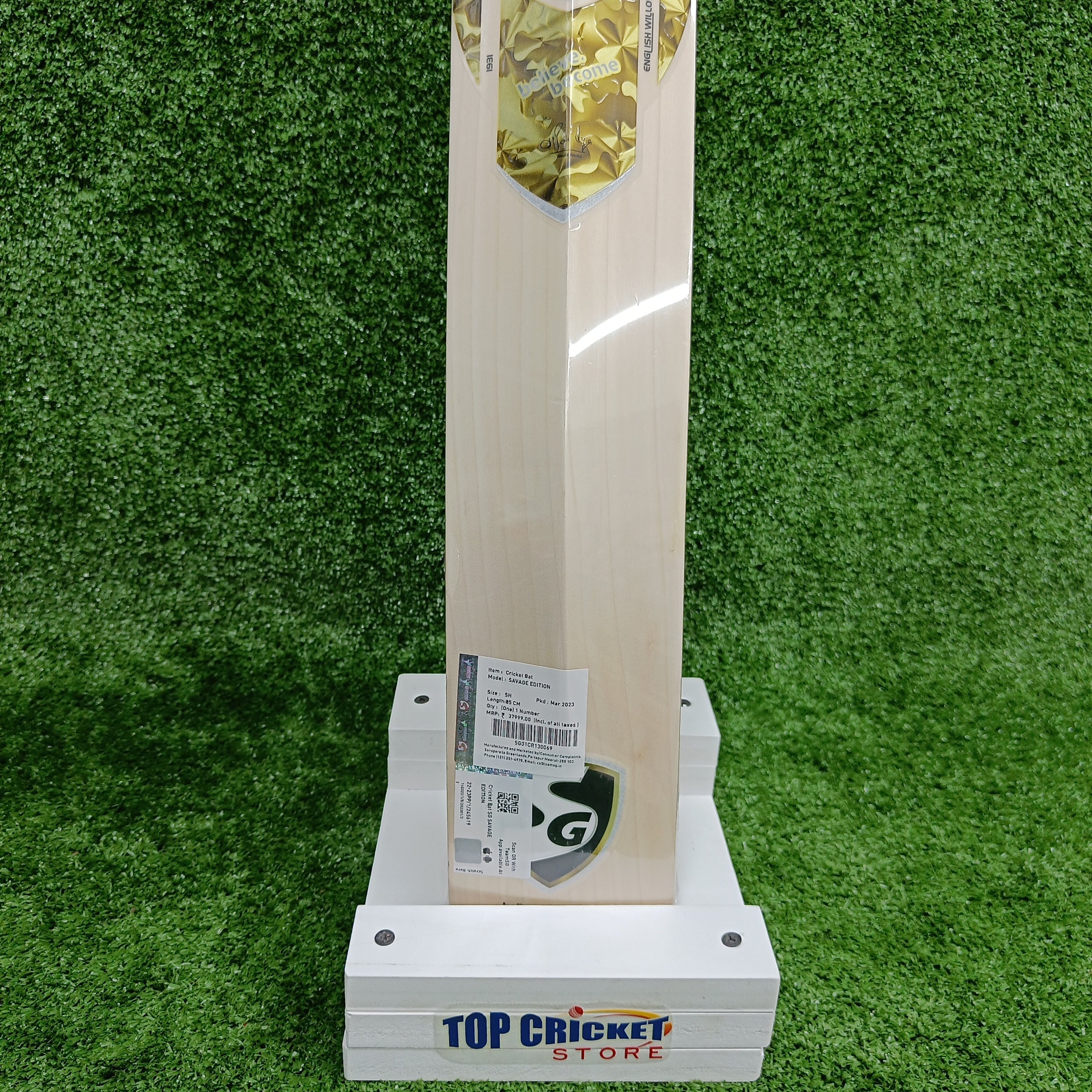 Premium SG Savage Edition English Willow Cricket Bat - Lightweight & Durable for Professional Matches & Training Sessions