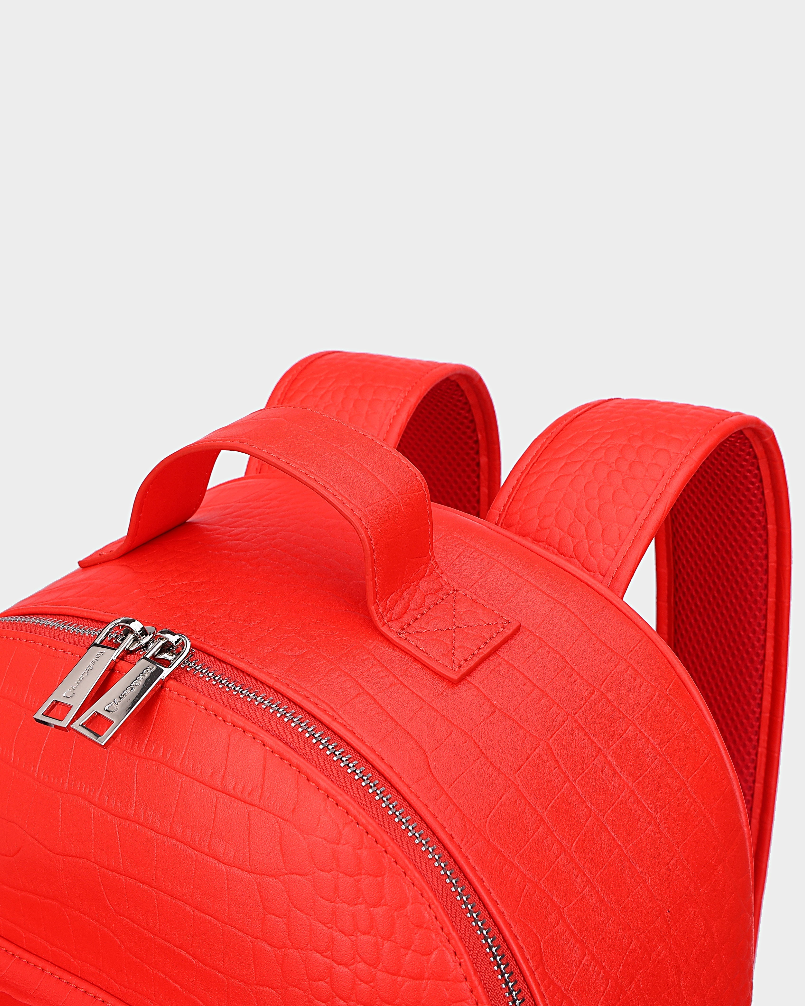 Premium Red Leather Backpack for Men & Women - Durable Travel Laptop Bag with USB Charging Port - Perfect for Work, School & Outdoor Adventures