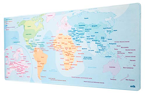 World Map Blue